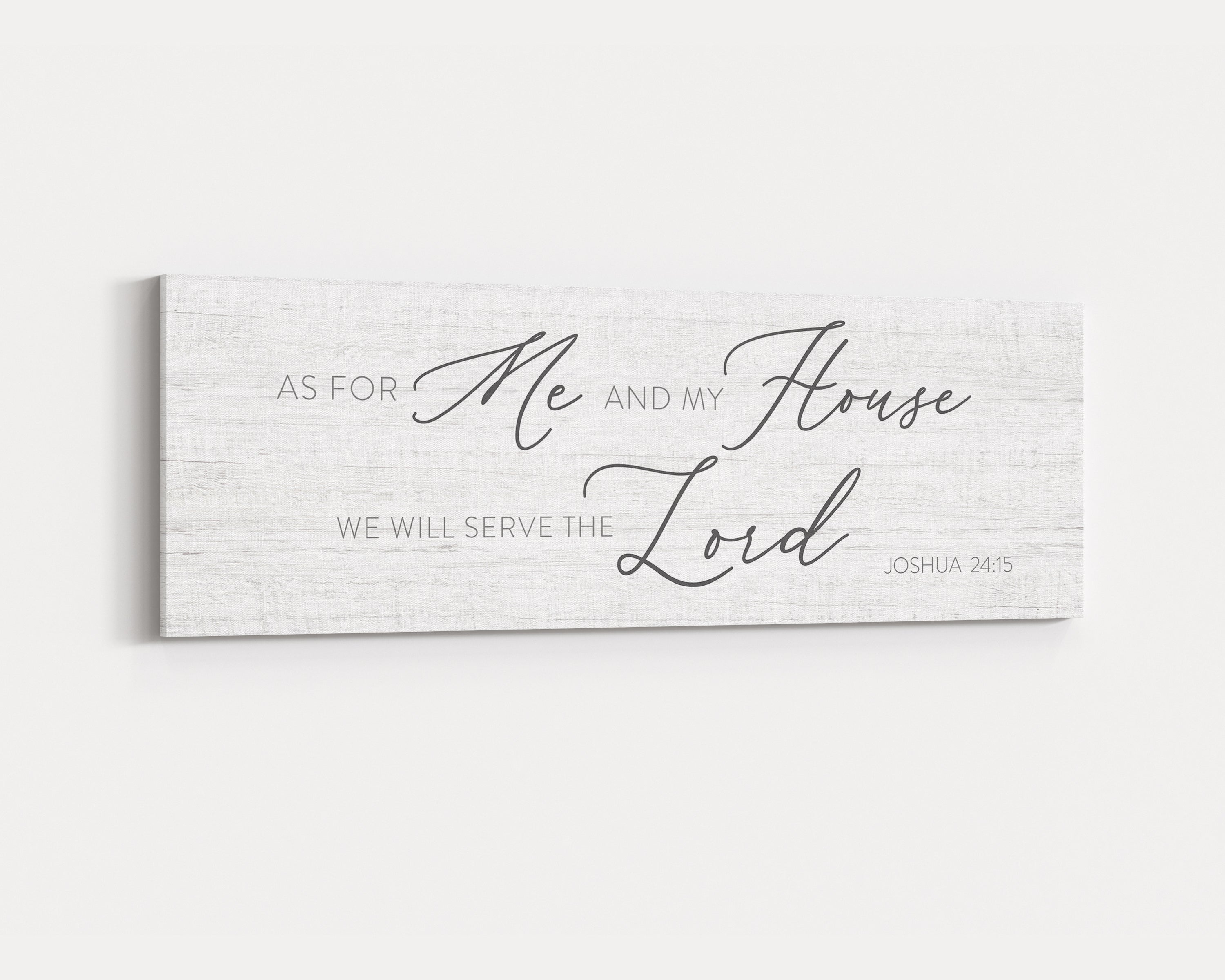 As For Me And My House Sign: Christian Wall Art