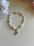 Mustard Seed Freshwater Pearl Bead Bracelet Christian Jewelry